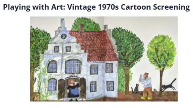 Image: ArtWall's "Playing with Art" Vintage 1970s Cartoon Screening