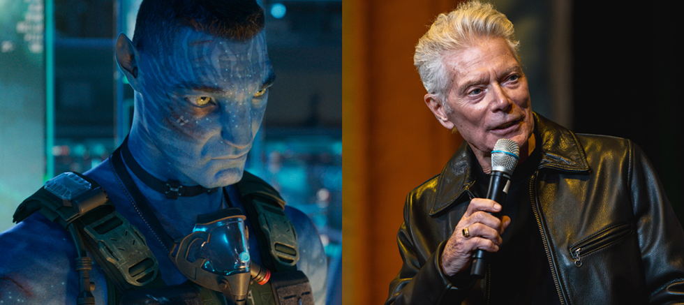 Recominbant Miles Quaritch, played by local resident Stephen Lang, right, returns in the latest film.