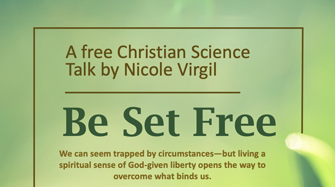 “Be Set Free,” a talk by Christian Science healer Nicole Virgil