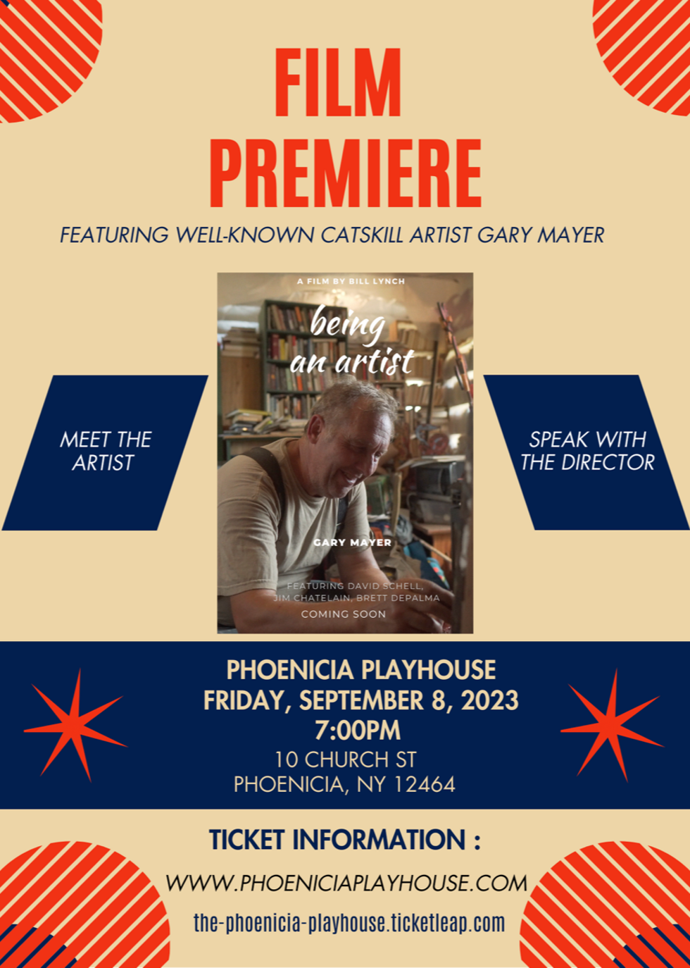 "Being an Artist" documentary of Gary Mayer by filmmaker Bill Lynch