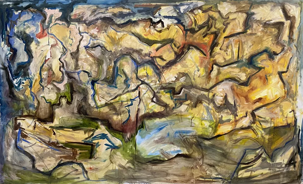 Philip Gebhardt, Passage, 2024, oil on canvas, 77in x 128in