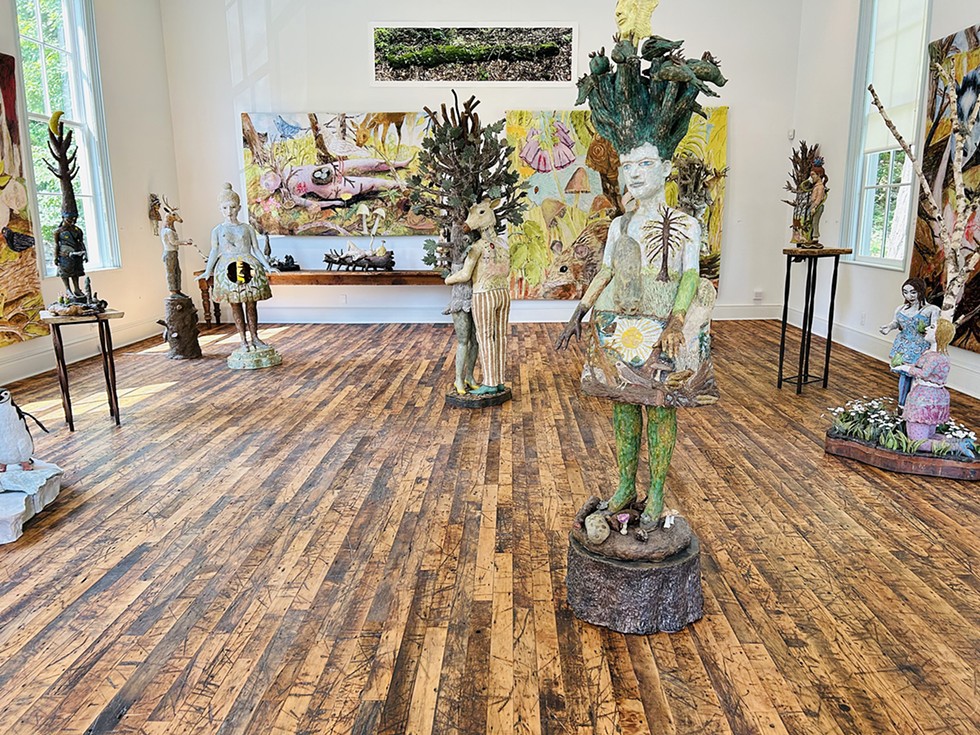 Installation view of the Kathy Ruttenberg pop-up exhibition in Bearsville.