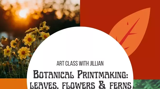 Image: Botanical Printmaking Art Class with Jillian