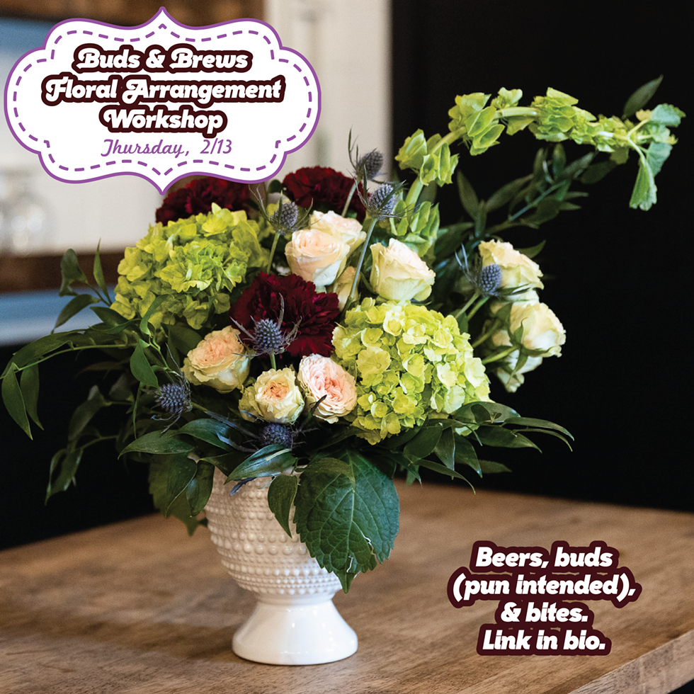 Buds & Brews Floral Arrangement Workshop at Sloop Brewing Co.