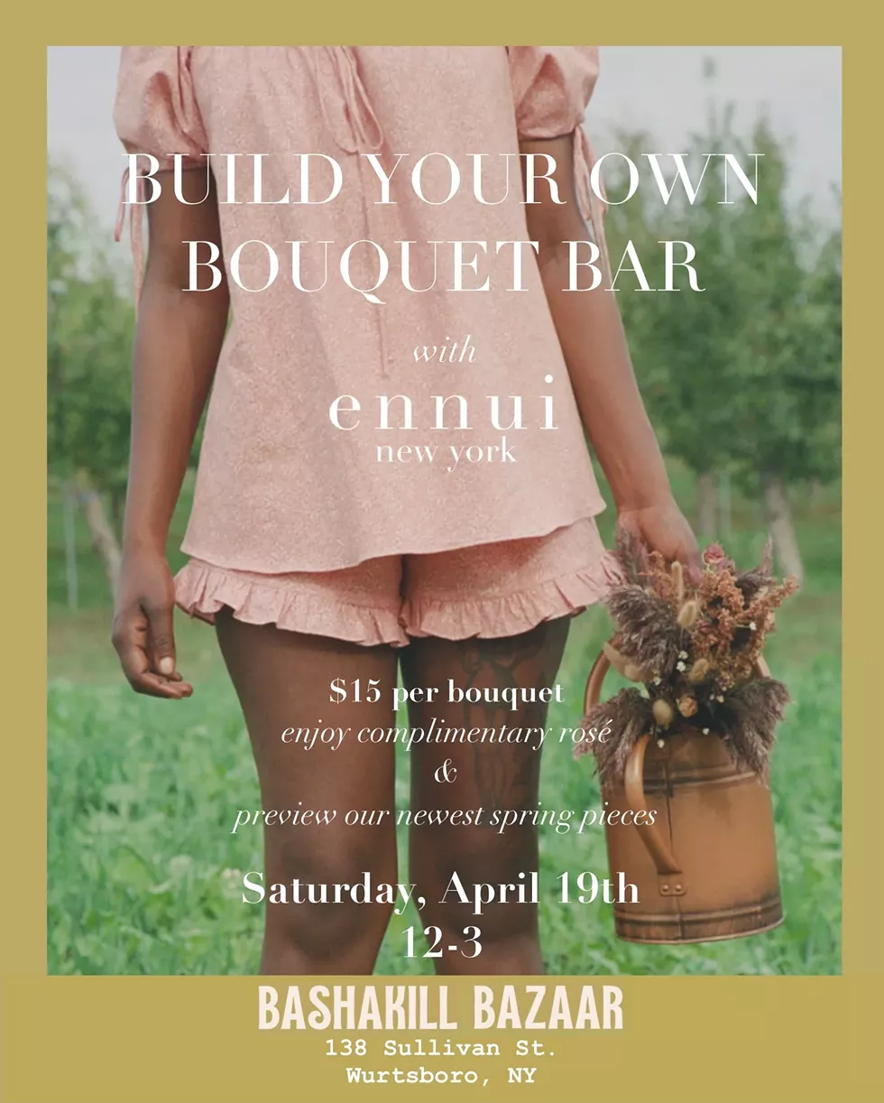 @shopennui will be hosting a build your own bouquet bar 💐 💐💐 while showcasing her newest spring pieces!  Join us Saturday, April 19th, from 12-3 for shopping, complimentary ros&eacute; & build your own bouquet bar.  The perfect prep for Easter or a creative activity to enjoy with friends ✨  📍138 Sullivan St. Wurtsboro NY  #upstate #catskills #hudsonvalley #bashakillbazaar #iloveny #vintageshop #antique #sullivancatskills