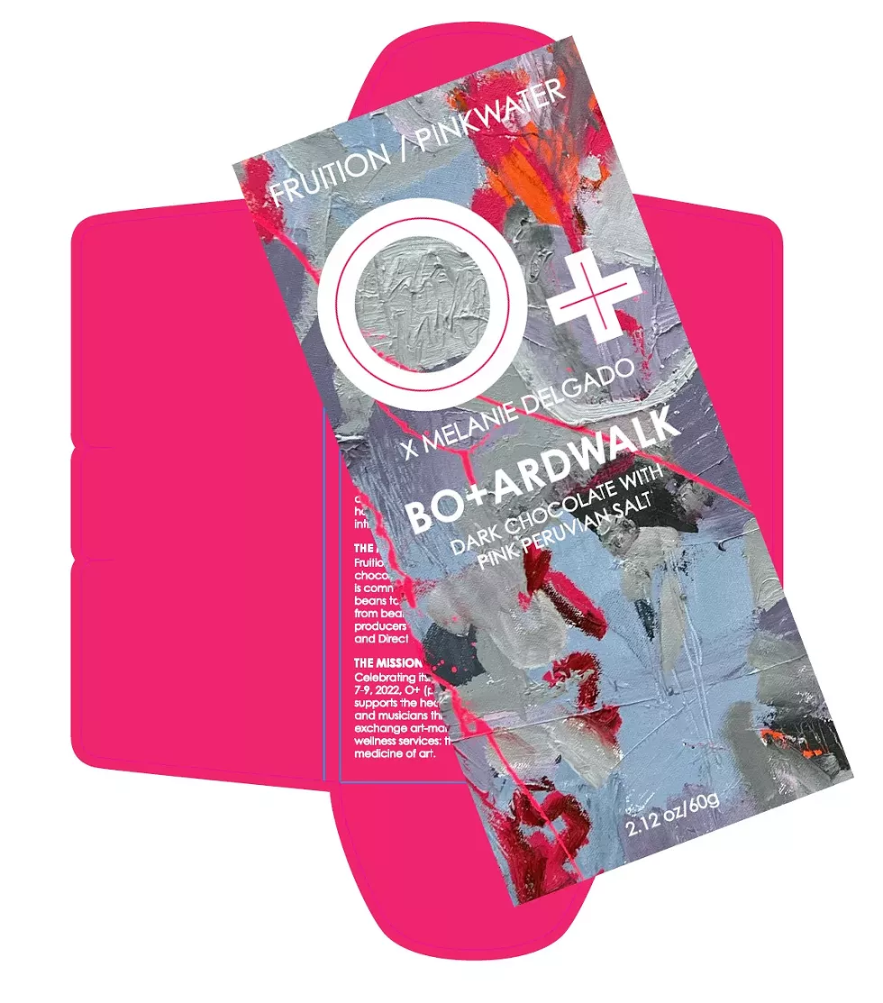 Limited edition chocolate bar for O+ Festival
