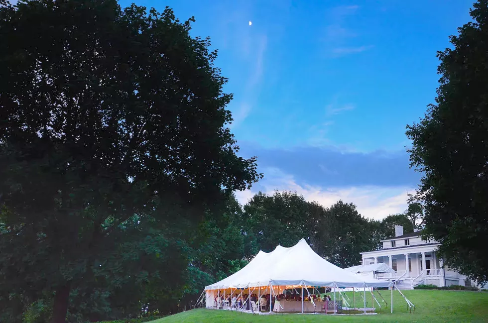 Outdoor concert under the largest tent ever on Beattie's lawn!
