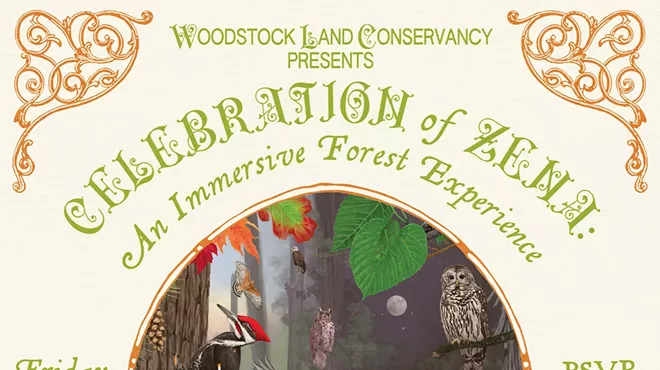 Image: Celebration of Zena: An Immersive Forest Experience, An Evening of Immersive Sounds, Sights, and Reciprocity with Local Wilderness, featuring new work by Zaneta and Zoe Keller
