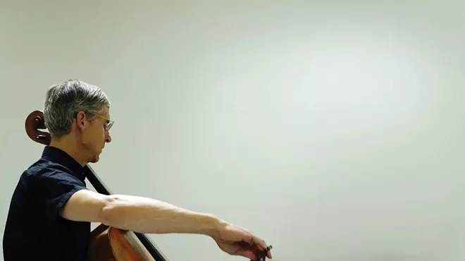 Image: Charles Curtis performs Music for Cello at EMPAC in Troy