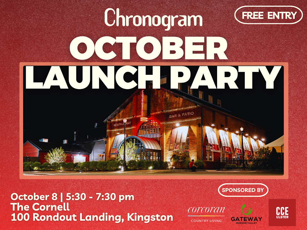 Chronogram October Launch Party, The Cornell Restaurant and Bar, Wednesday October 8 2025, 5:30pm - 7:30pm