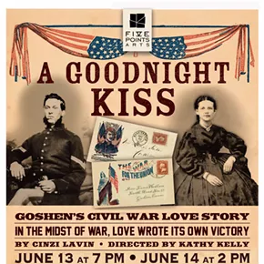 Image: Cinzi Lavin's A GOODNIGHT KISS at Five Points Arts Center