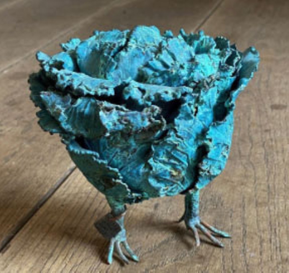 Claude Lalanne (French, 1925–2019), Choupatte (Cabbagefeet), 2017. Galvanized copper, 4 1/2 x 4 7/8 x 4 in. Private collection © 2020 Artists Rights Society (ARS), New York / ADAGP, Paris