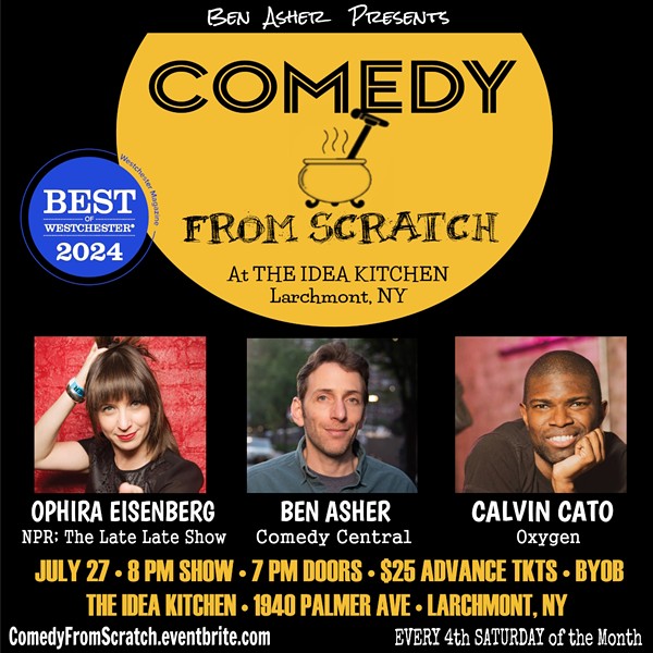 Comedy From Scratch at The Idea Kitchen in Larchmont – Westchester Stand-Up – with Ophira Eisenberg