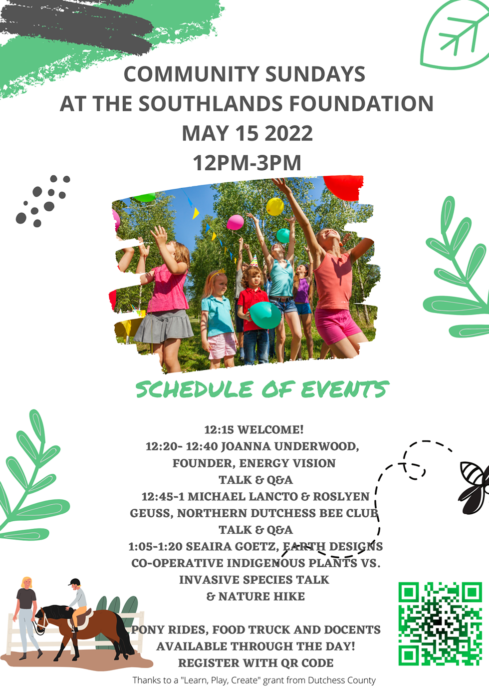 Pop-up Community Sunday at Southlands (May 15th)