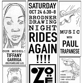 Image: Cookies, Music and Draw Night @ Galerie Zo&euml;