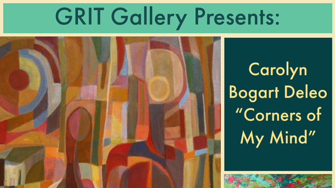 Image: "Corners of My Mind." Paintings by Carolyn Bogart Deleo