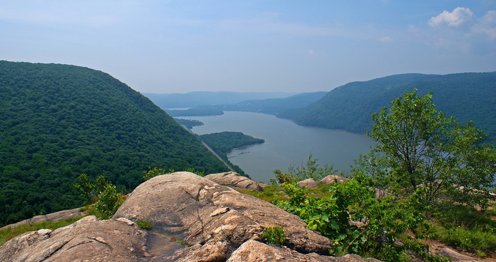 The view south from Breakneck Ridge in the Hudson Highlands, including Bull Hill (left). The state closed much of the park on Wednesday.