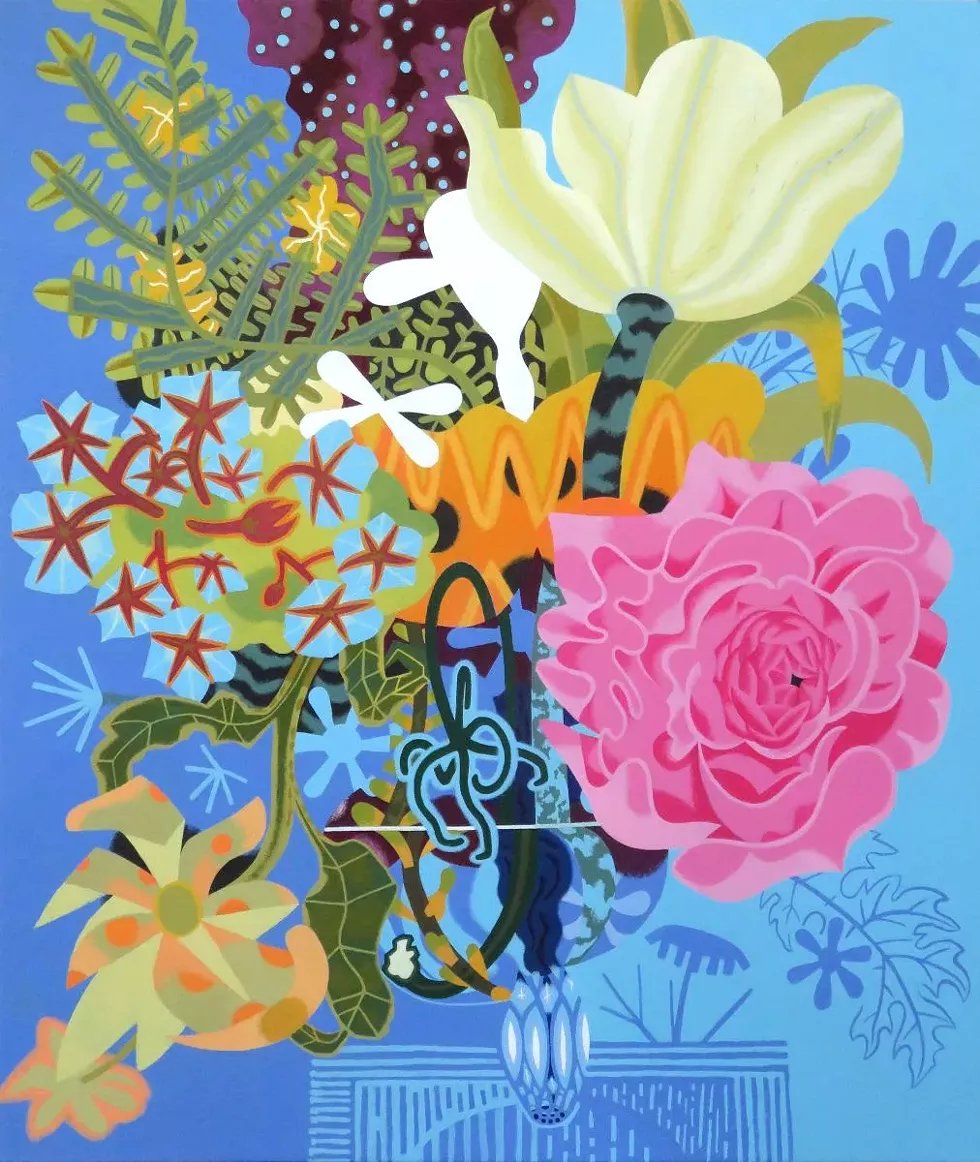 Joy Taylor, Tell Me More, 2025, Acrylic on canvas, 42 x 36 inches