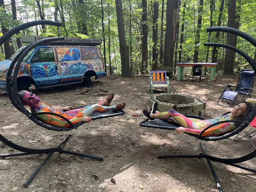 Painted models taking a break to enjoy nature