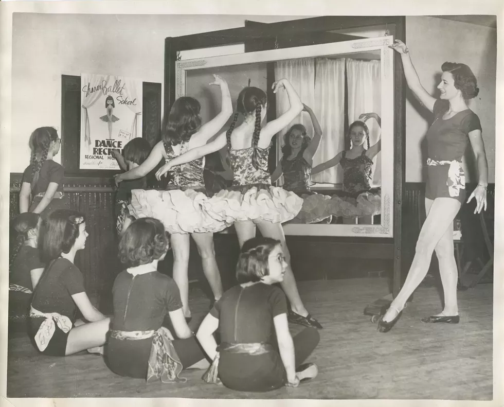 Helen Hain teaching at the Sharon Ballet School in the early 1950s.