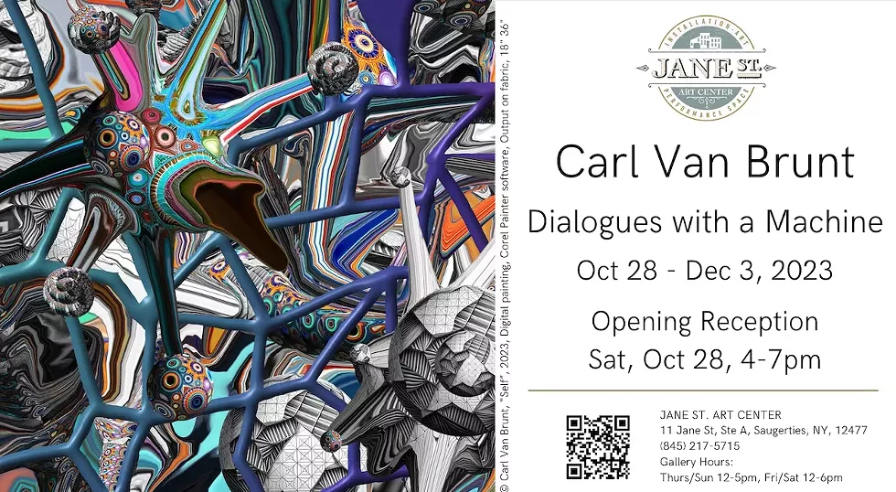 "Dialogues with a Machine" Digital paintings by Carl Van Brunt.