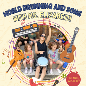 Image: Drum Circle, Song and Movement with Ms. Elizabeth