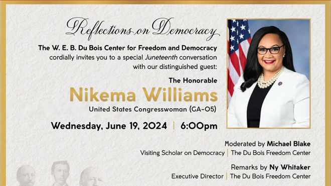 Image: Du Bois Freedom Center: An Evening with Congresswoman Nikema Williams