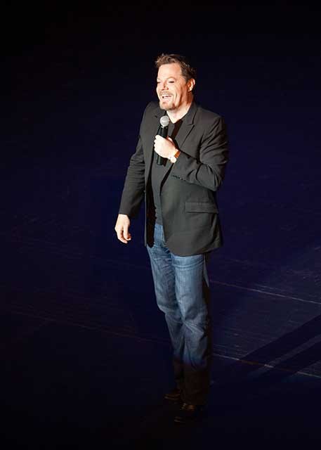 Eddie Izzard making people laugh at the Bardavon on February 16.