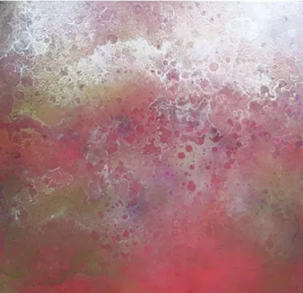 Kikiatove 2, Deborah Barlow, mixed media on wood panel