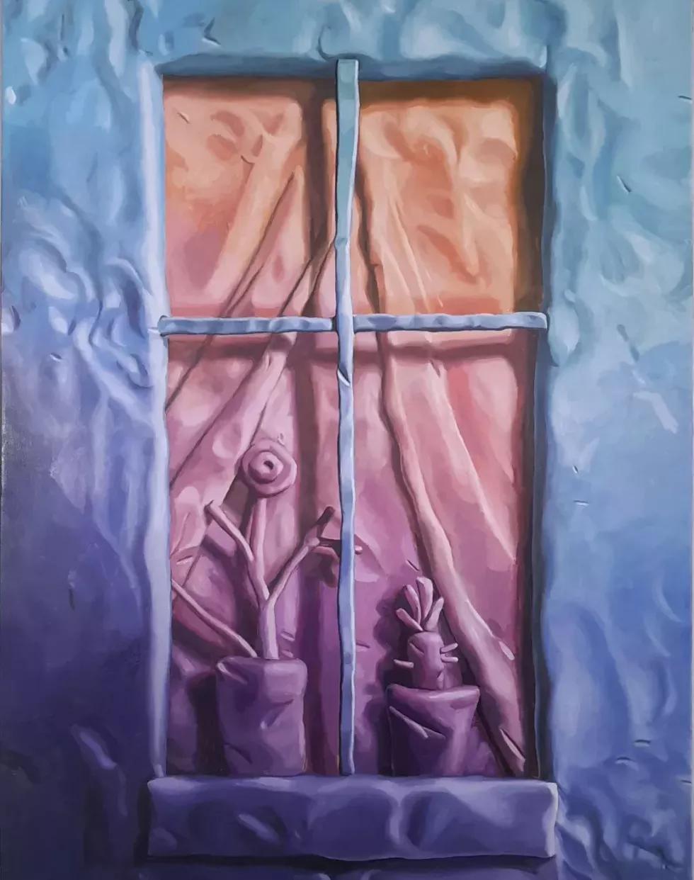 Spectators, Erik Daniel White, oil on linen, 2024