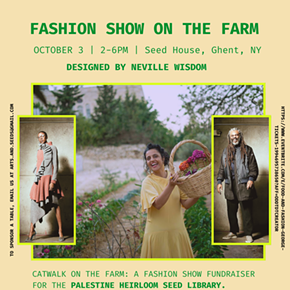 Image: Fashion on the Farm: A Fundraiser for the Palestine Heirloom Seed Library