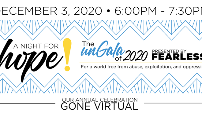 Fearless! "A Night for Hope" 2020 Virtual Gala