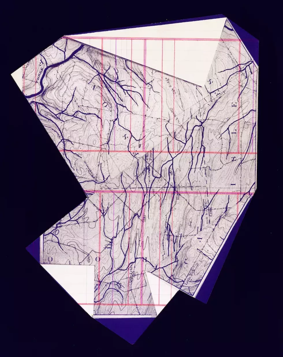 LODGERStudio: Field Dressing #03 / 2023, Mixed Media on Barcham Green Paper/Mounted On Linen * 16" X 18"