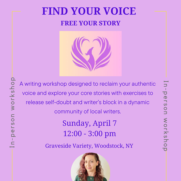Find Your Voice, Free Your Story Community Writing Workshop