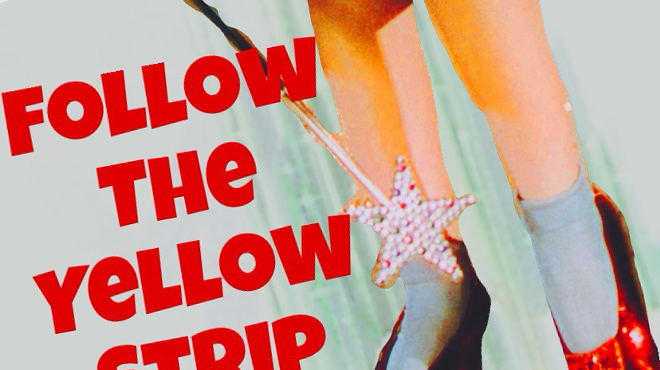 Image: Follow the Yellow Strip Road