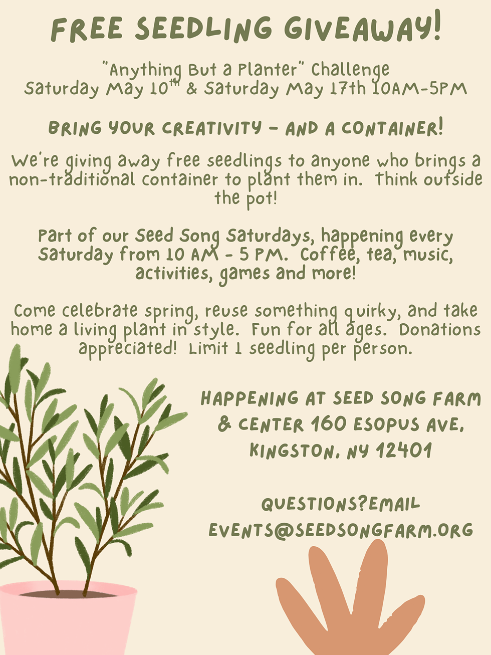 Free Seedling Giveaway!