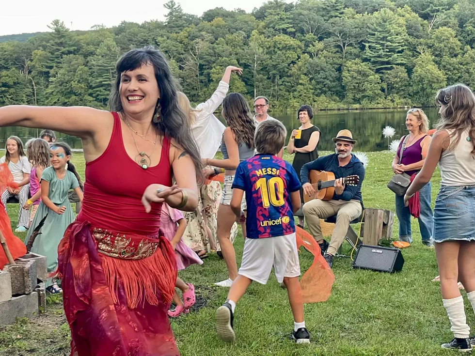 Lakeside dancing at Fuller Moon Arts Festival