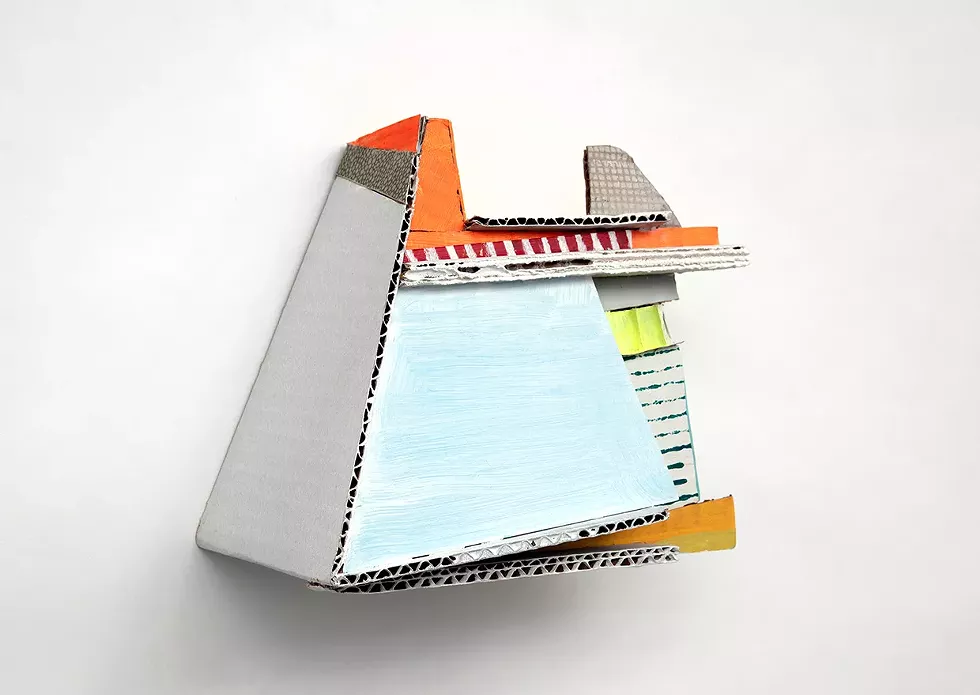 'Construction 133', 2019, 7&rdquo; x 9&rdquo; x 4&rdquo;, mixed media
