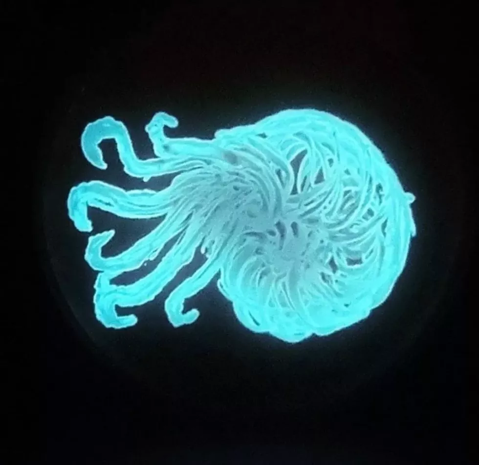 Painting with bioluminescence