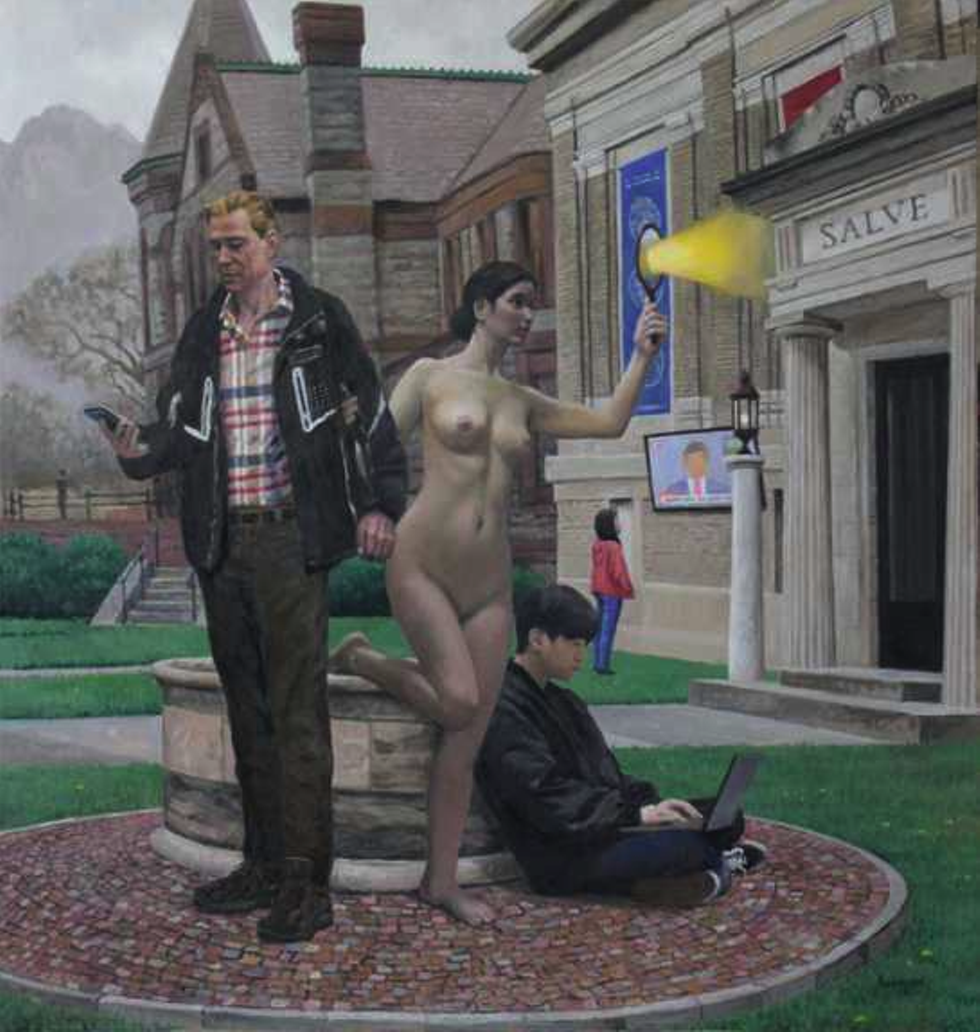 Eric David Anderson, Veritas Ignota , 40" x 38", Oil on Linen