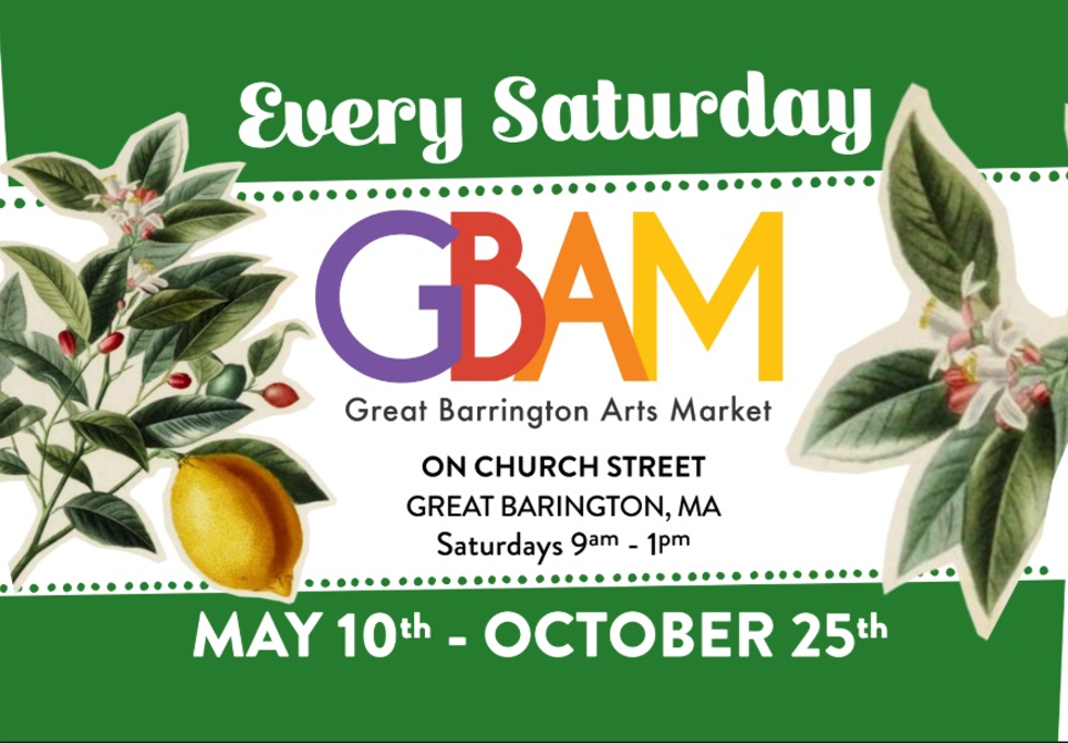 Great Barrington Arts Market - Saturdays 9am-1pm, May 10th-October 25th