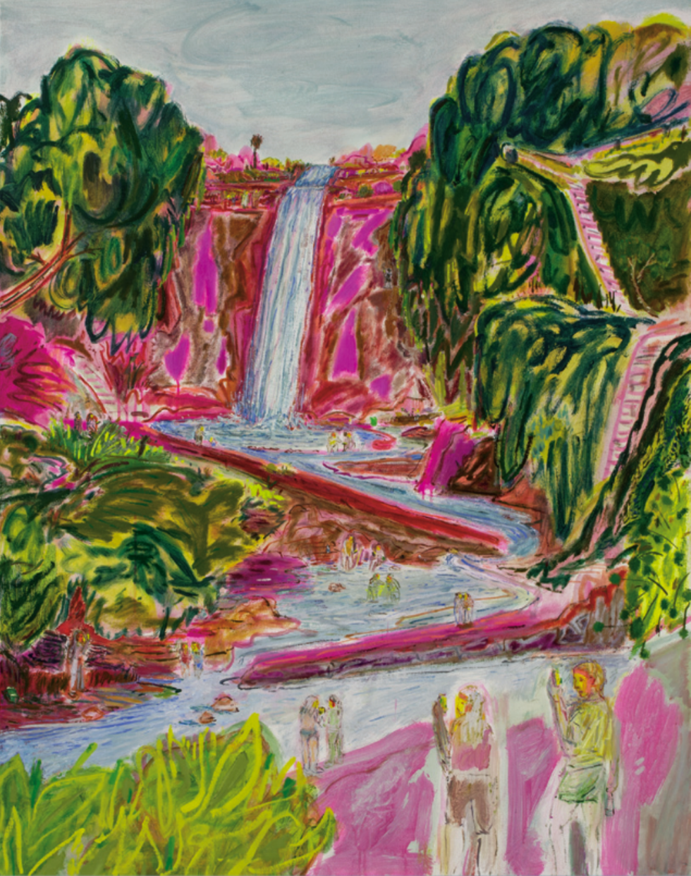 Kaaterskill Falls,Lisa Sanditz,  2022, oil on canvas, 54 x 42 in. Purchase, gift of Mrs. Frederick Ferris Thompson, by exchange, 2023.17. &copy; Lisa Sanditz