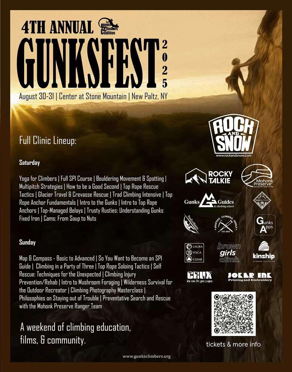2025 GunksFest Poster