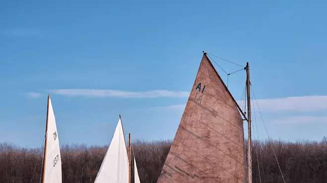 Image: "Hard Water Sailing: The Ice Boats of the Hudson River"