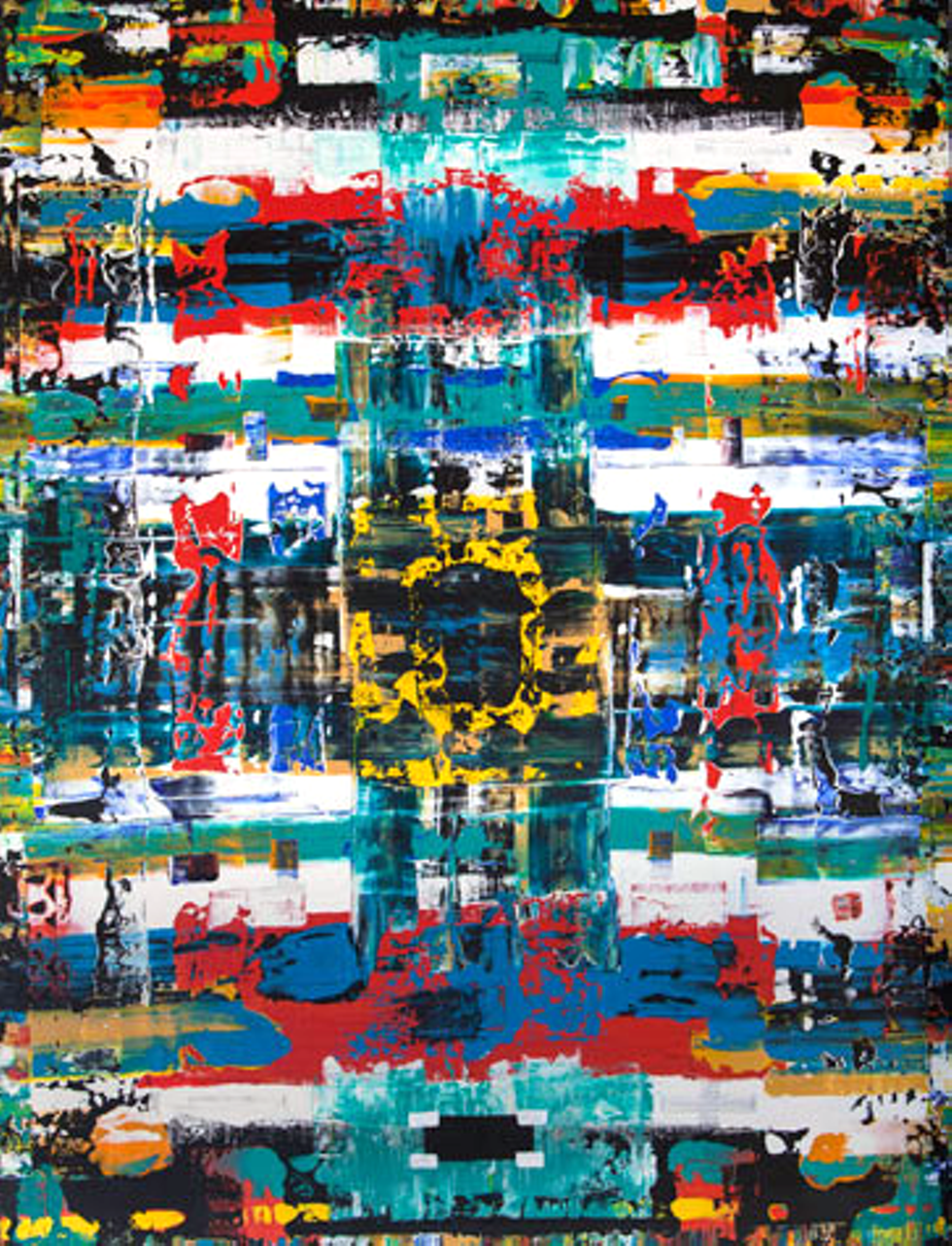 painting #154, a/c, 30&Prime;x40&Prime;, 1998