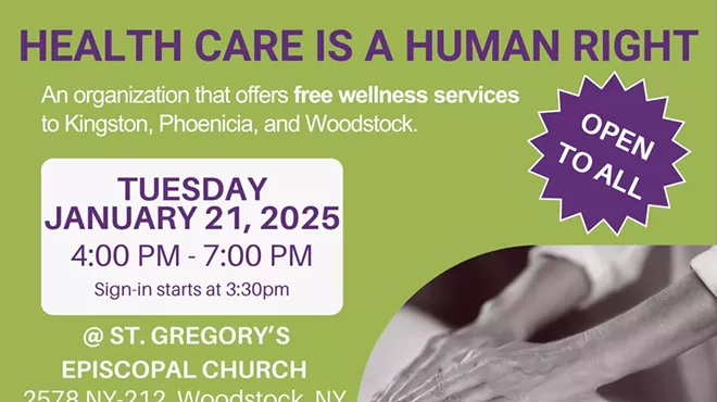 Image: Health Care Is A Human Right - Free Wellness Services (Woodstock)