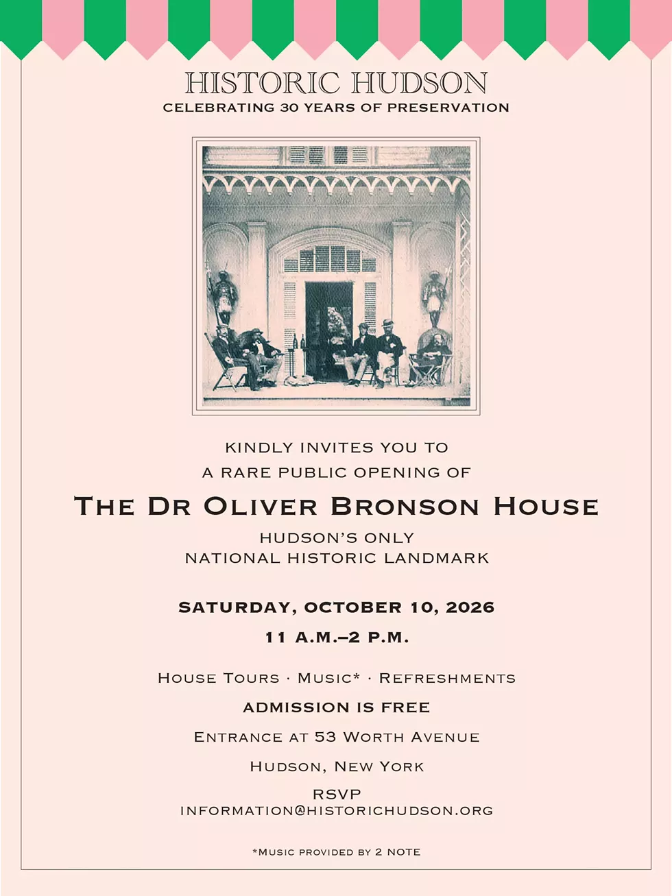 Historic Hudson 30th Anniversary Celebration
