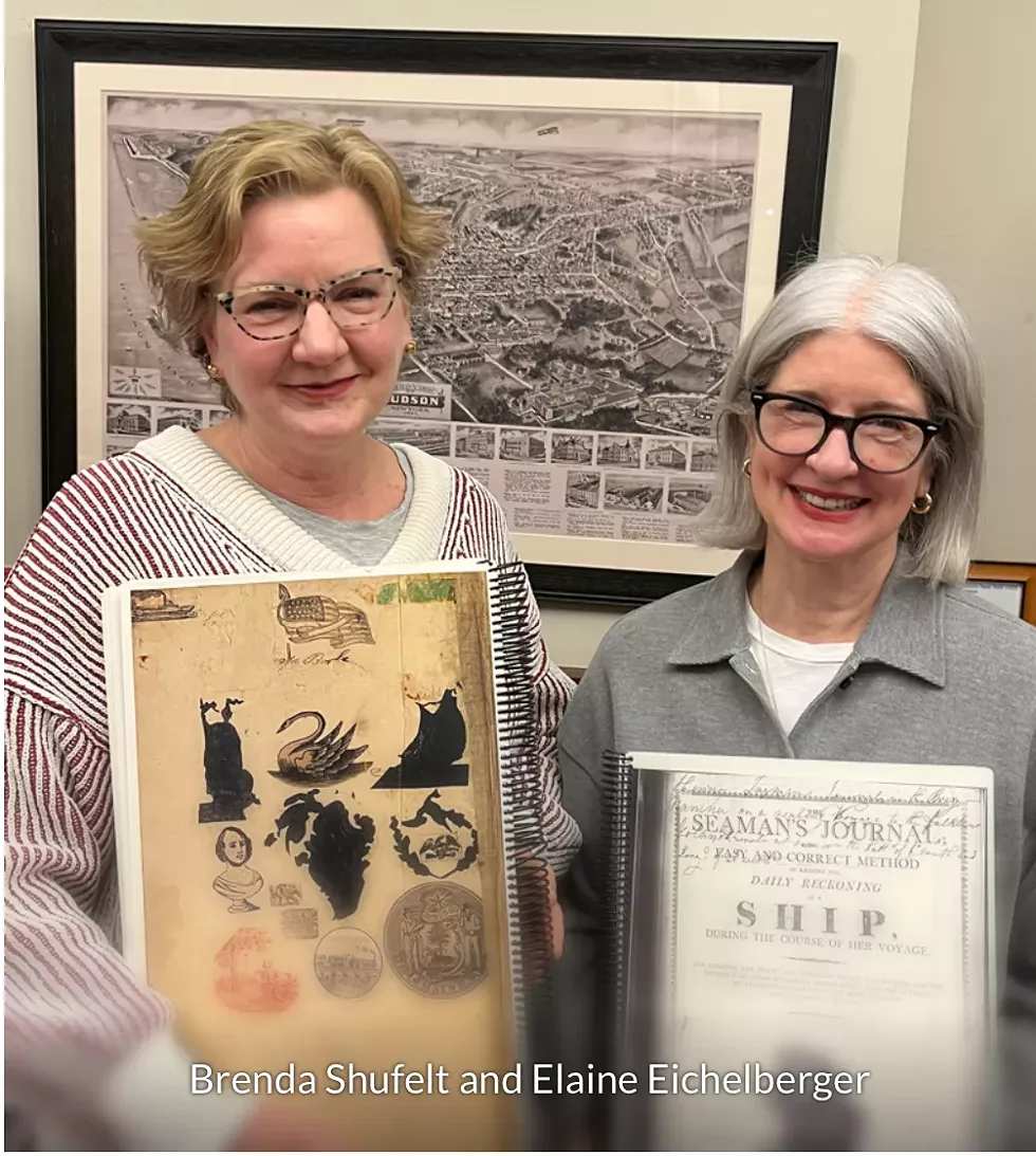 Brenda and Elaine in the History Room