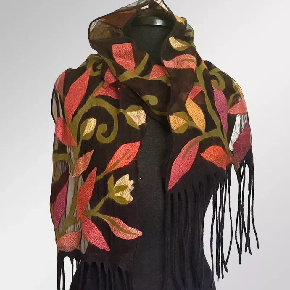 Handmade Felted Scarf