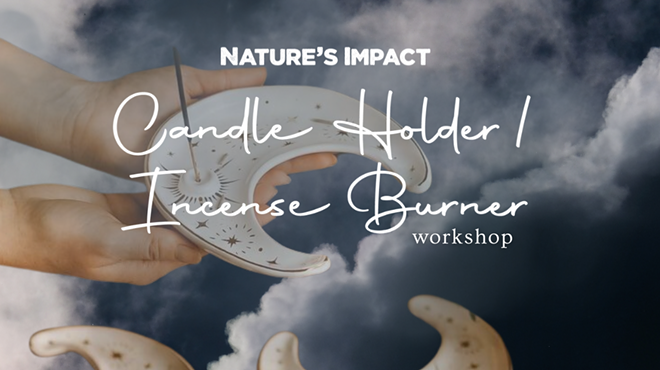 Image: Incense Burner & Candle Holder Pottery Workshop with Nature's Impact